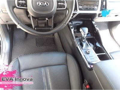 Коврики EVA 3D c бортами для Kia Sorento IV 2020 - наст. время