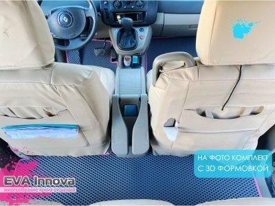 Коврики EVA 3D c бортами для Renault Scenic II 2003 - 2009