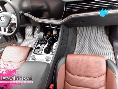 Коврики EVA 3D c бортами для Volkswagen Touareg III 2018 - 2025