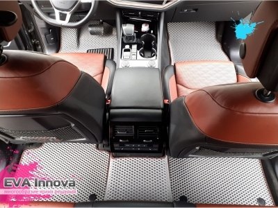 Коврики EVA 3D c бортами для Volkswagen Touareg III 2018 - 2025