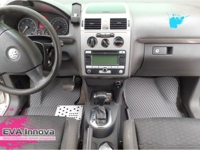 Коврики EVA 3D c бортами для Volkswagen Touran 2003 - 2010