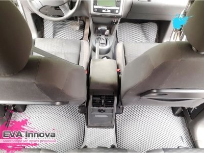 Коврики EVA 3D c бортами для Volkswagen Touran 2003 - 2010