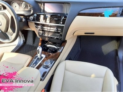 Коврики EVA 3D c бортами для BMW Х4 (F26) 2014 - 2019