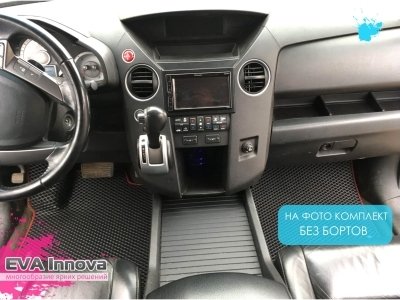 Коврики EVA 3D c бортами для Honda Pilot II 7мест 2008 - 2015