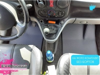 Коврики EVA 3D c бортами для Fiat Doblo 2005 - 2015