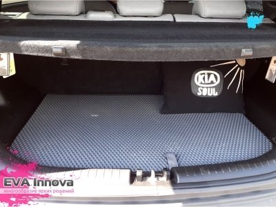 Коврики EVA 3D c бортами для Kia Soul II 2013 - 2019