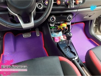 Коврики EVA 3D c бортами для Kia Picanto III 2017 - наст. время