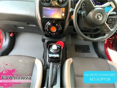Коврики EVA 3D c бортами для Nissan Note II Гибрид прав. руль 2012 - 2020